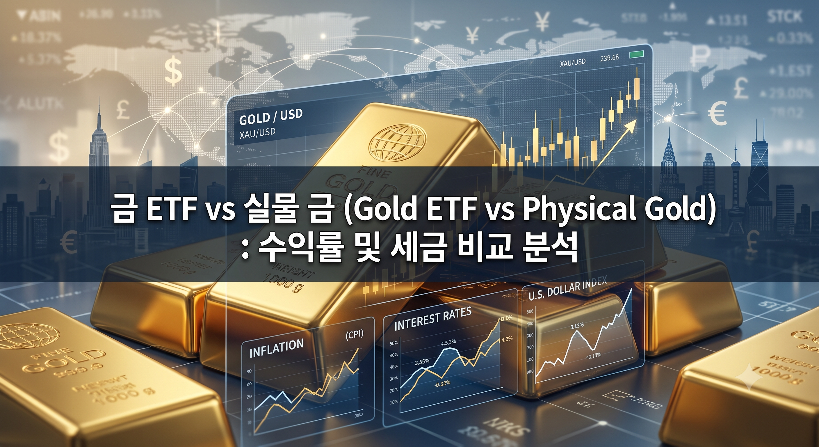 KRX 금시장 vs 금 ETF: 거래 방식 및 비과세 혜택 상세 비교