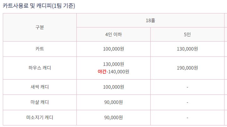 대영힐스cc 캐디피