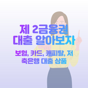 2금융권-대출-카드사-보험사-캐피탈-저축은행