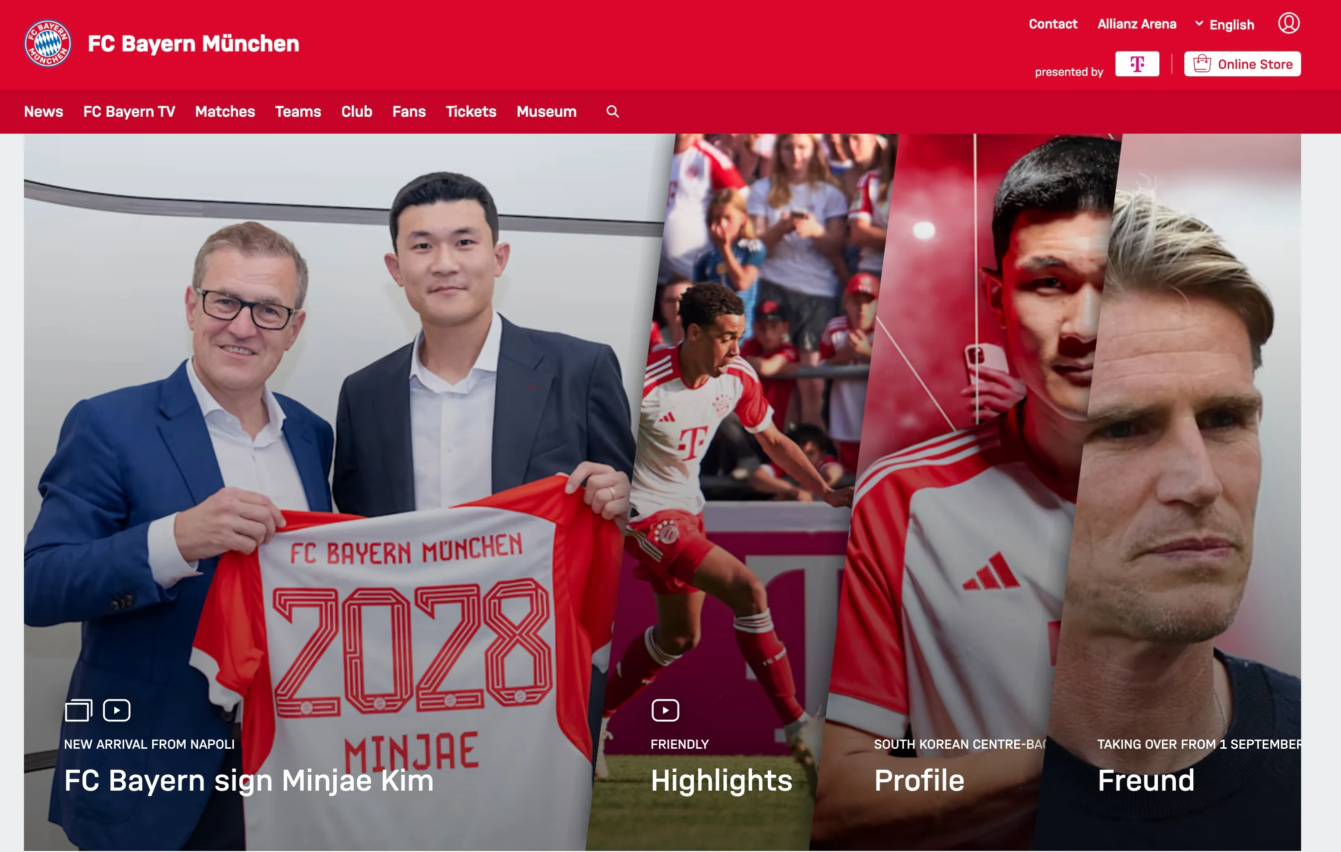 바이에른 뮌헨 홈페이지