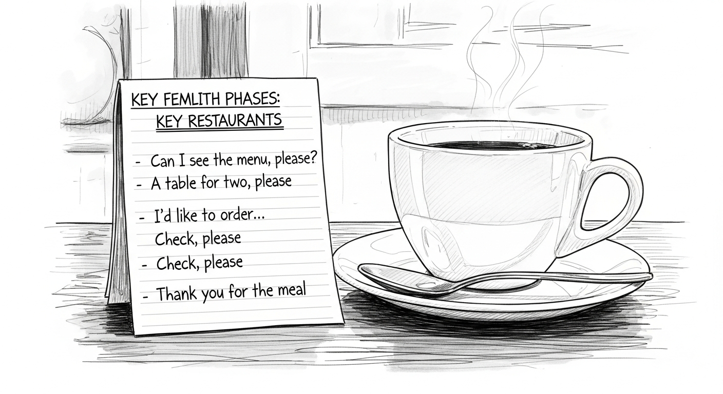 레스토랑 영어회화 핵심 정리