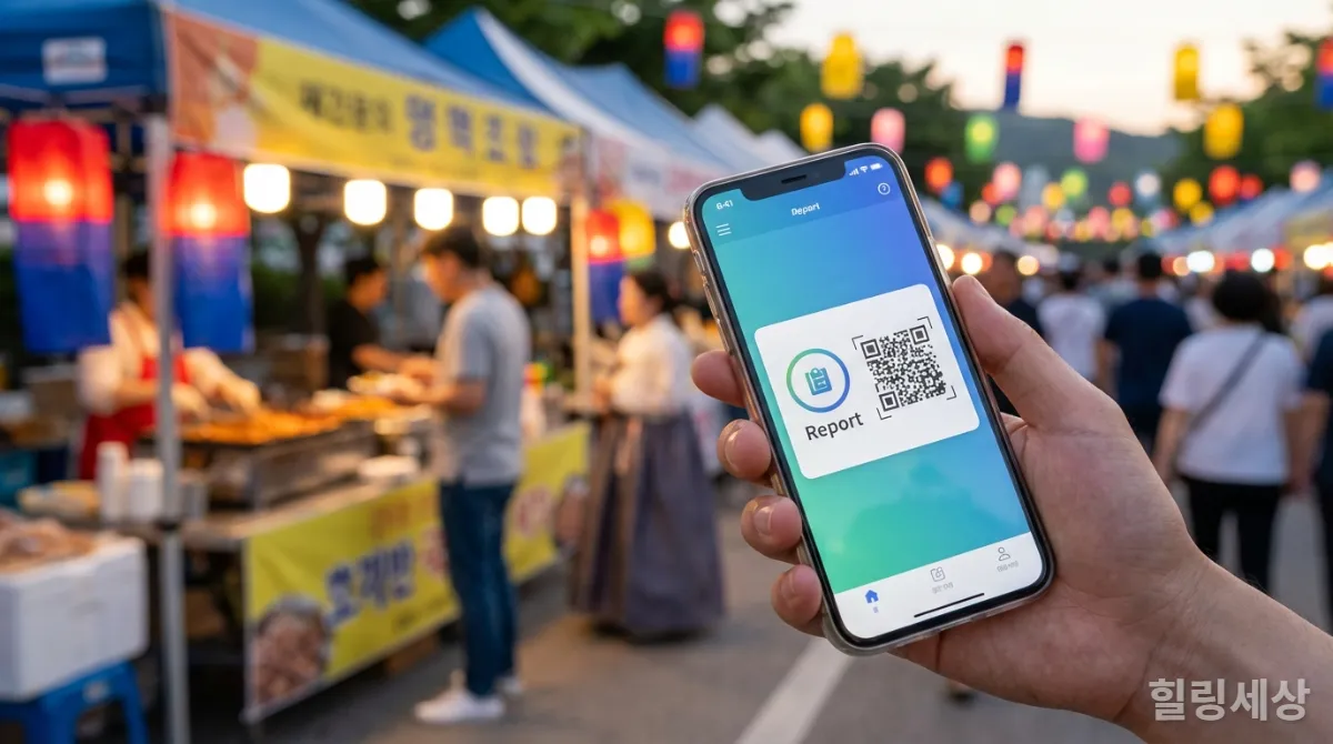 스마트폰 앱으로 숙소 가격을 꼼꼼히 비교하는 사람의 모습