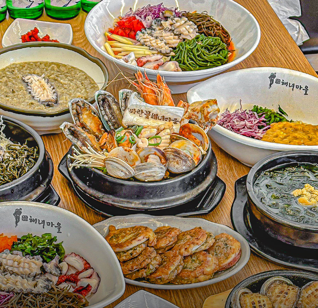 바람꽃해녀마을_음식사진