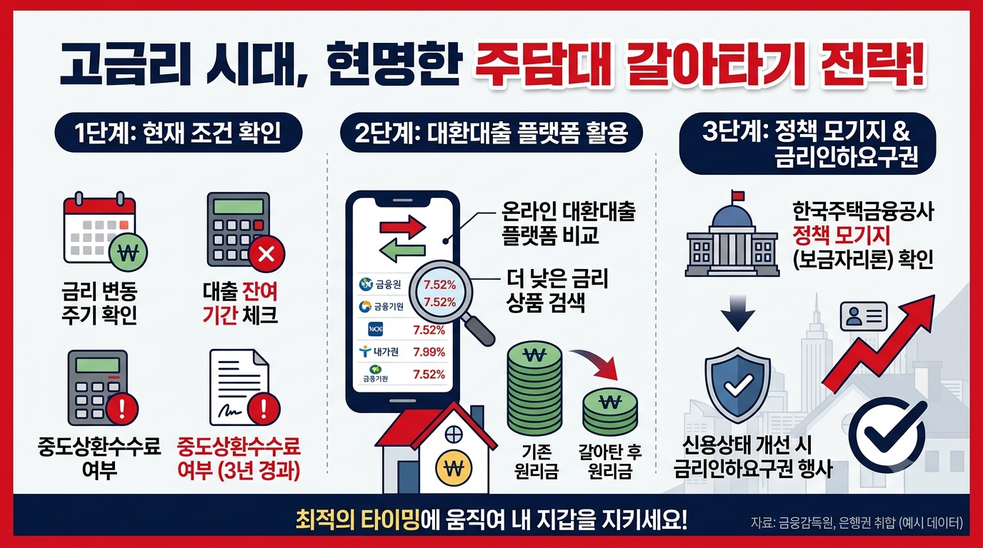 고금리 시대, 현명한 주담대 갈아타기 전략