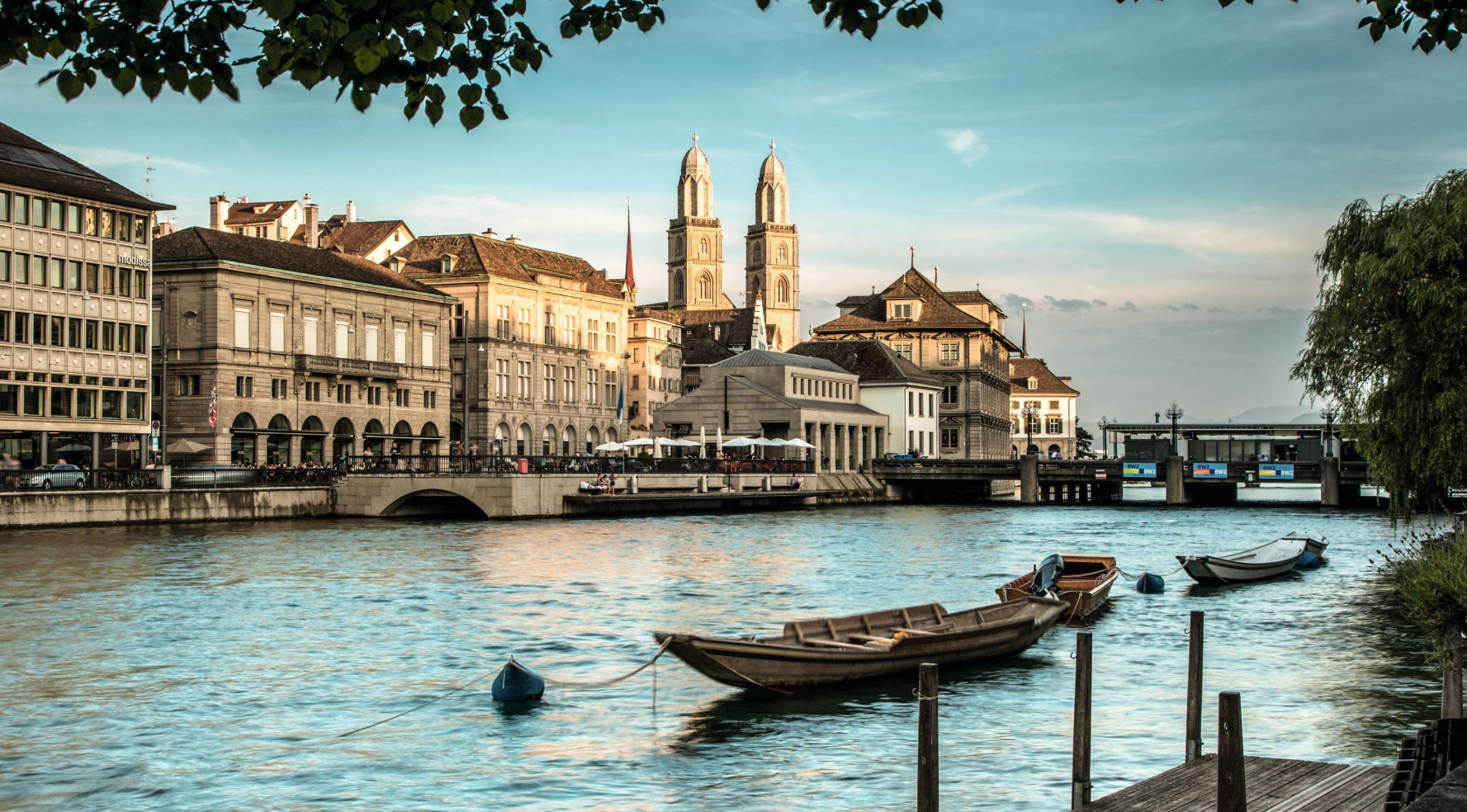 스위스의 취리히풍경
