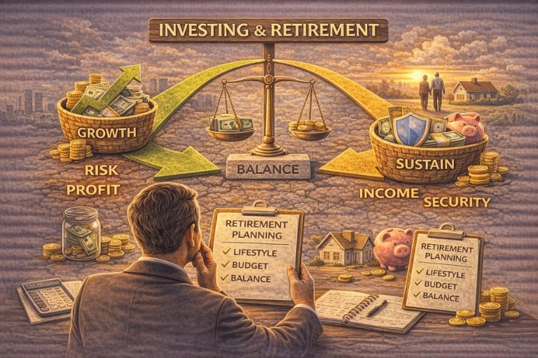 투자와 노후 준비의 관계 관련 이미지
