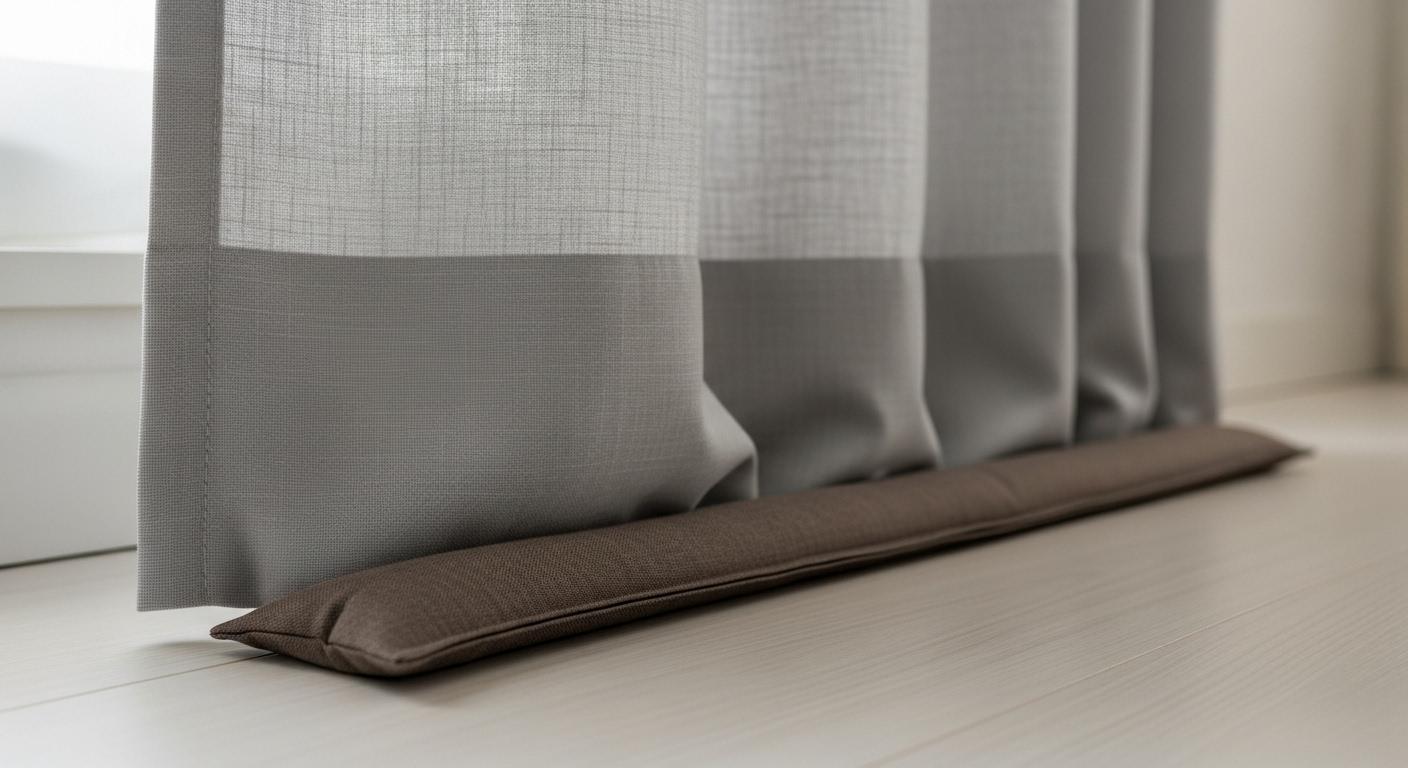 커텐 밑 막는법