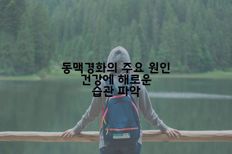 동맥경화의 주요 원인 건강에 해로운 습관 파악