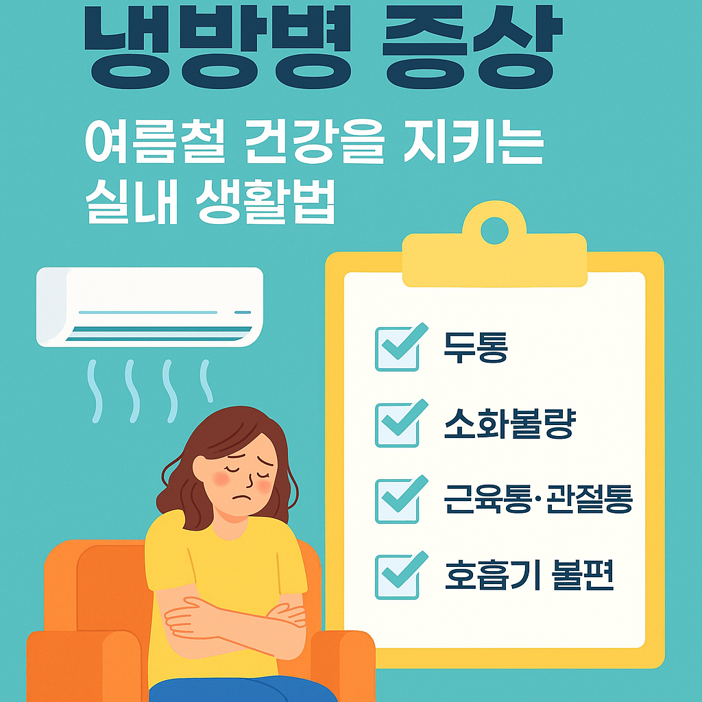 냉방병 증상 대표 이미지