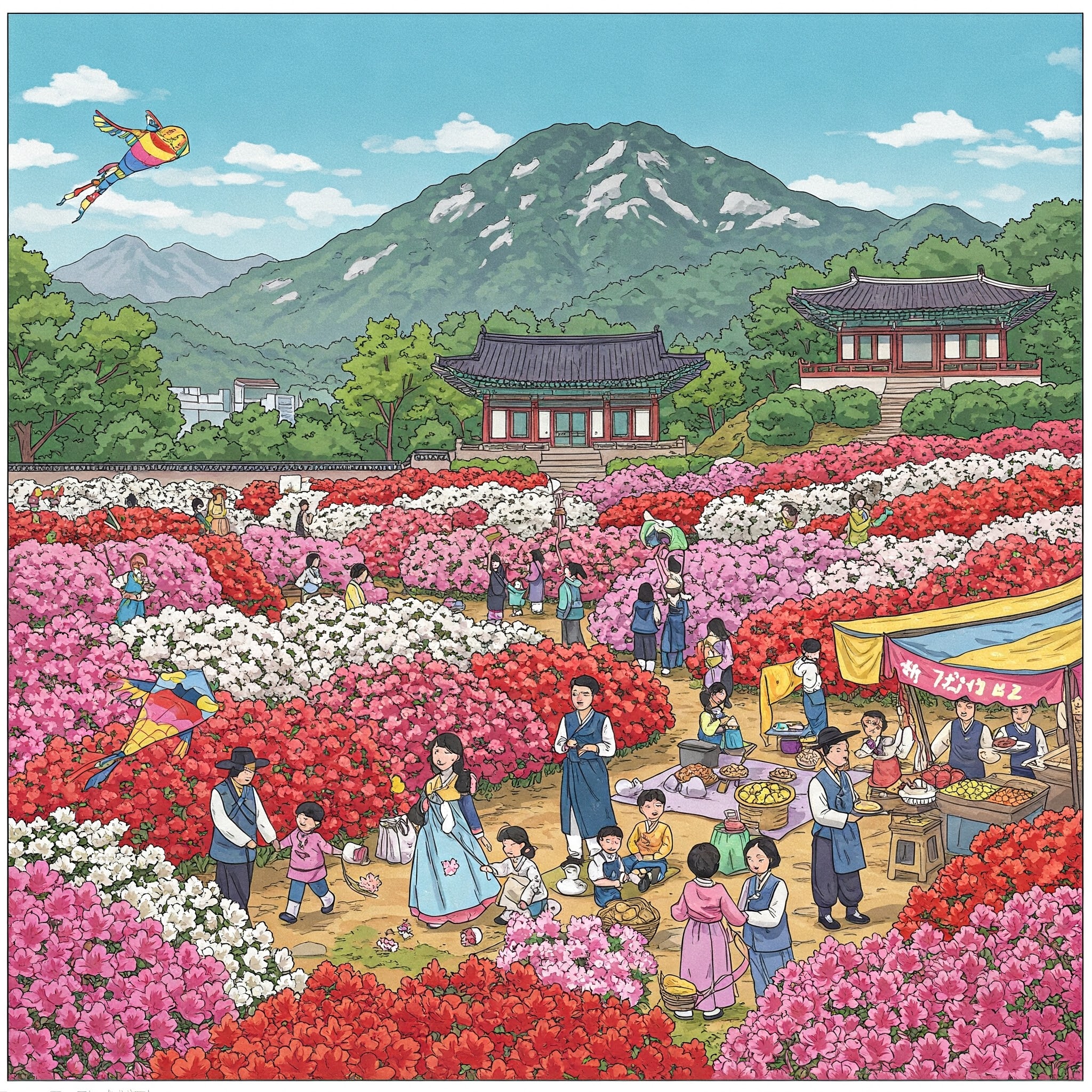 서울 도심 속 동화 같은 풍경! 불암산 힐링타운 철쭉제 완벽 가이드 (4.18-4.27)