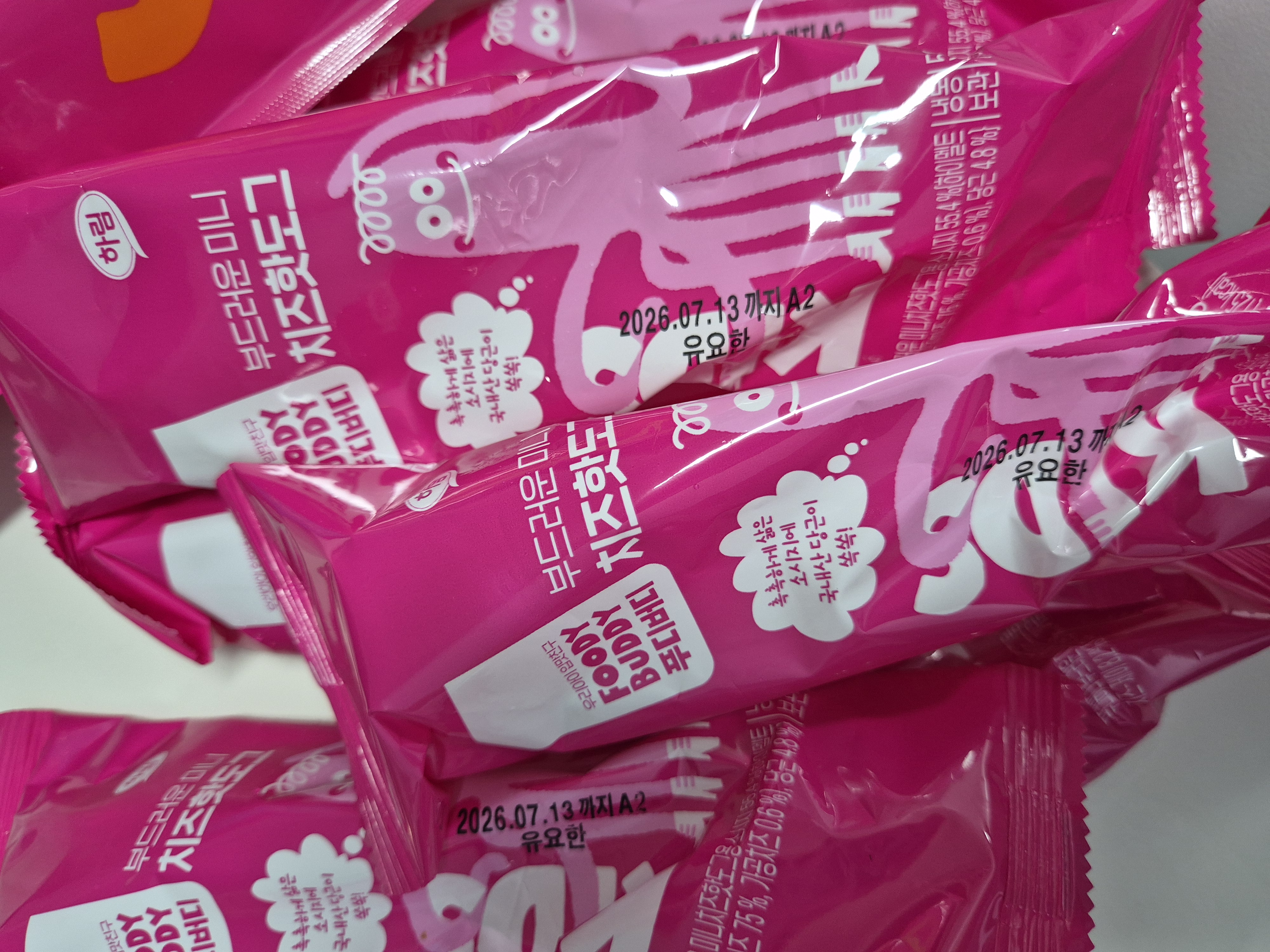 하림 푸디버디 부드러운 미니 치즈핫도그