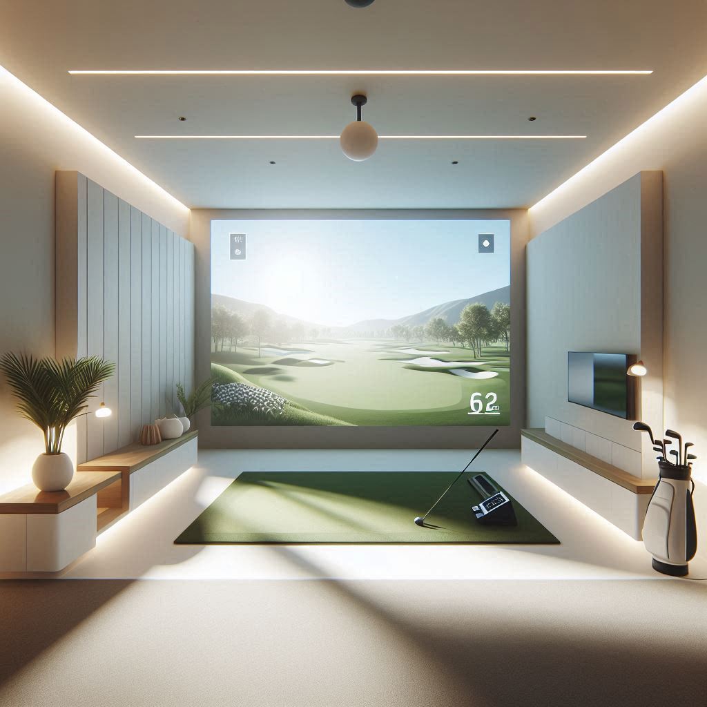 스크린골프장 배경