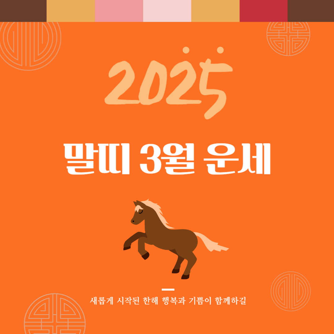 2025년 을사년 『말띠』 3월 운세