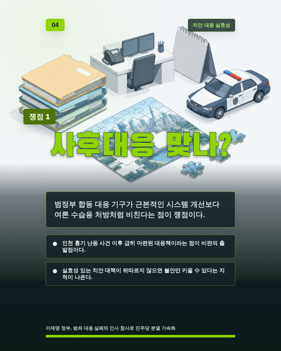 사후대응 맞나?