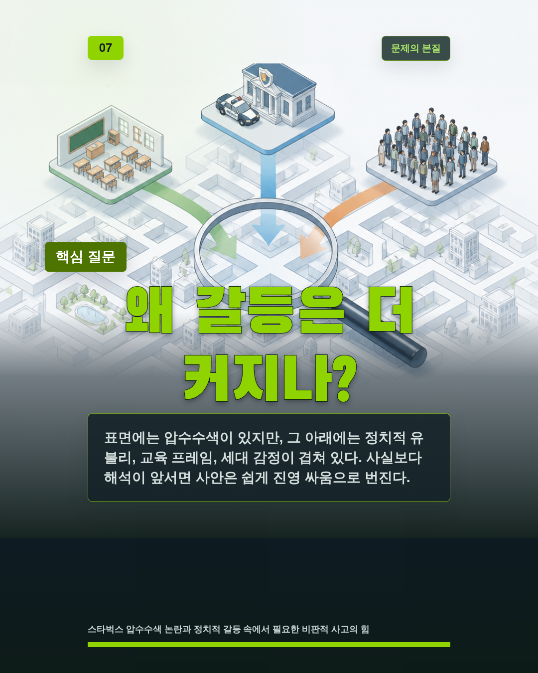 왜 갈등은 더 커지나?