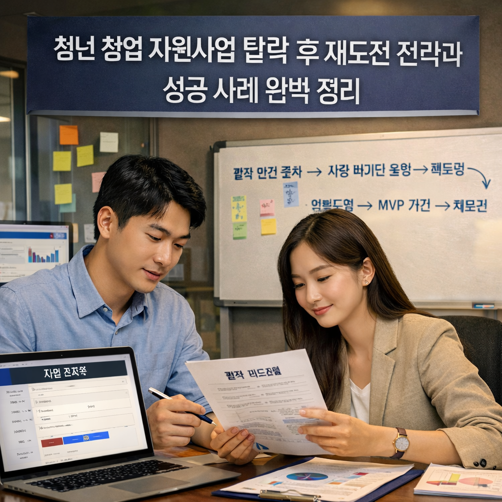 청년 창업 지원사업 탈락 후 재도전 전략과 성공 사례 완벽 정리
