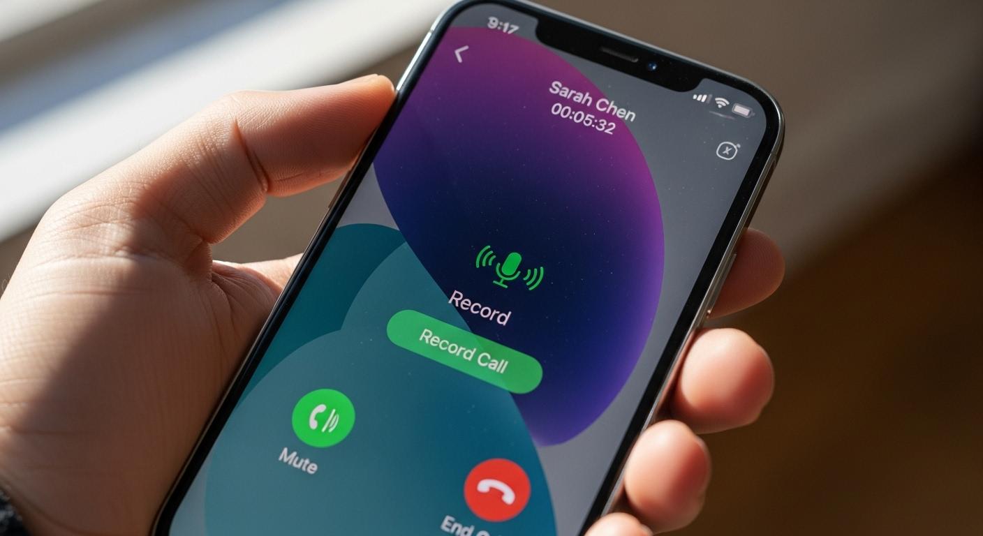 아이폰 17 통화녹음 방법