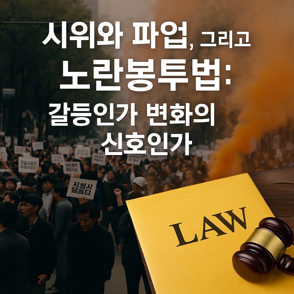 시위와 파업, 그리고 노란봉투법: 갈등인가 변화의 신호인가 관련된 사진