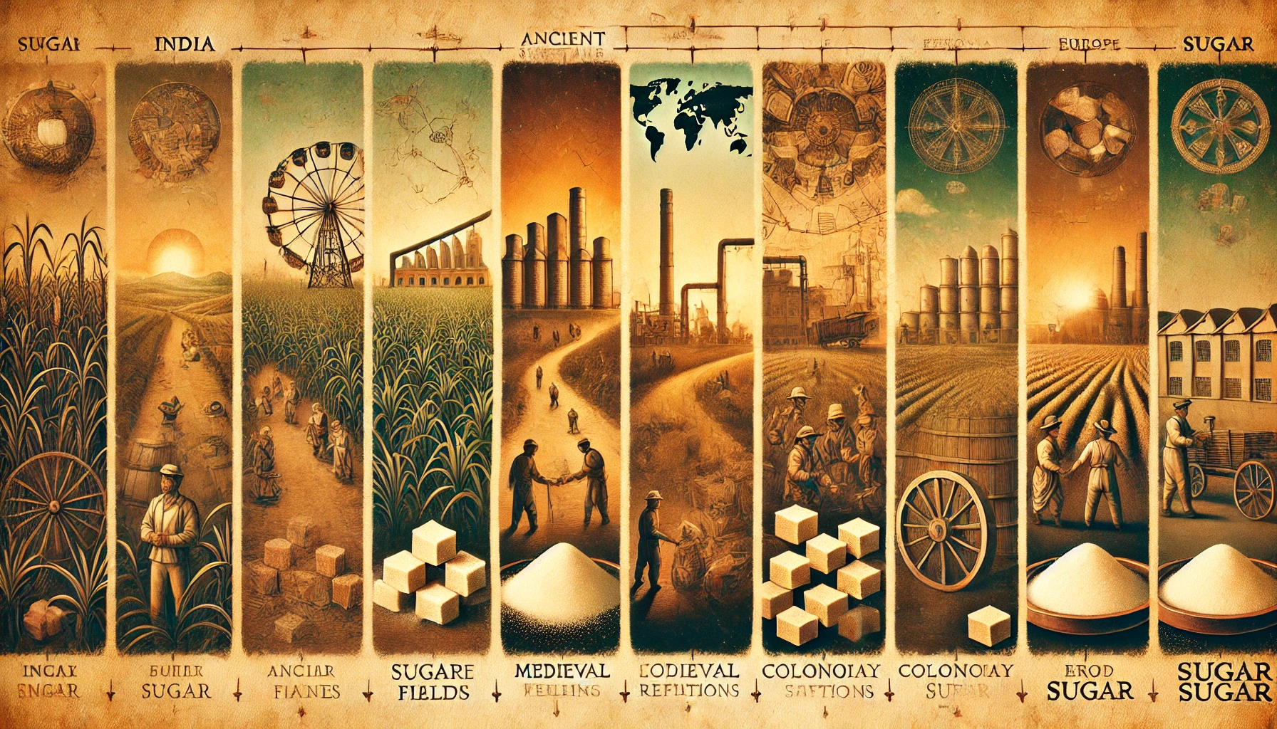 달콤한 설탕의 기원과 역사