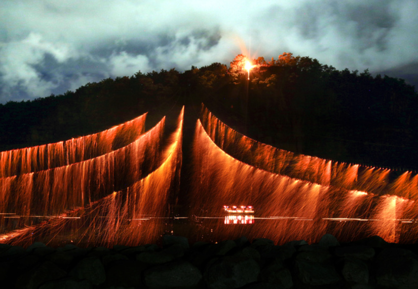 안동 하회 선유줄불놀이 이미지