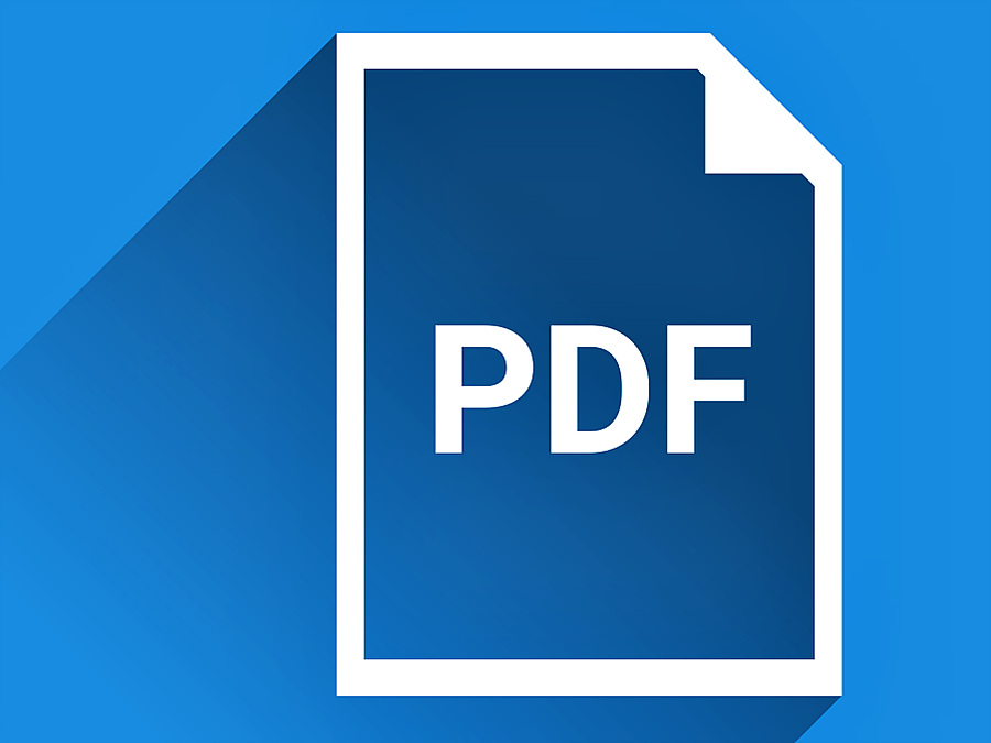 어도비사의-PDF-로고가-파란-바탕에-하얀-글씨로-써있다
