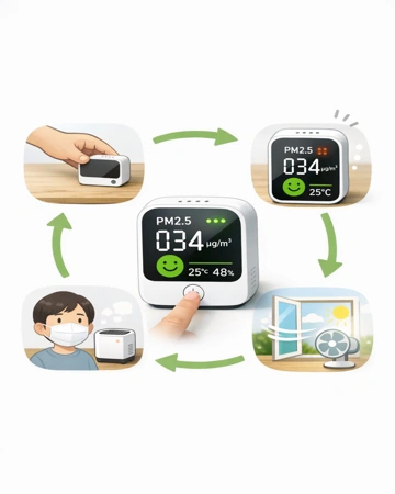 미세먼지측정기 사용법과 측정 방법 설명19