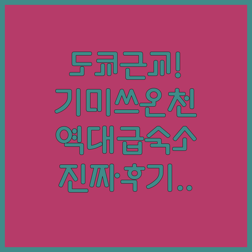 도쿄 근교 여행 기미쓰 호텔 온천 숙..