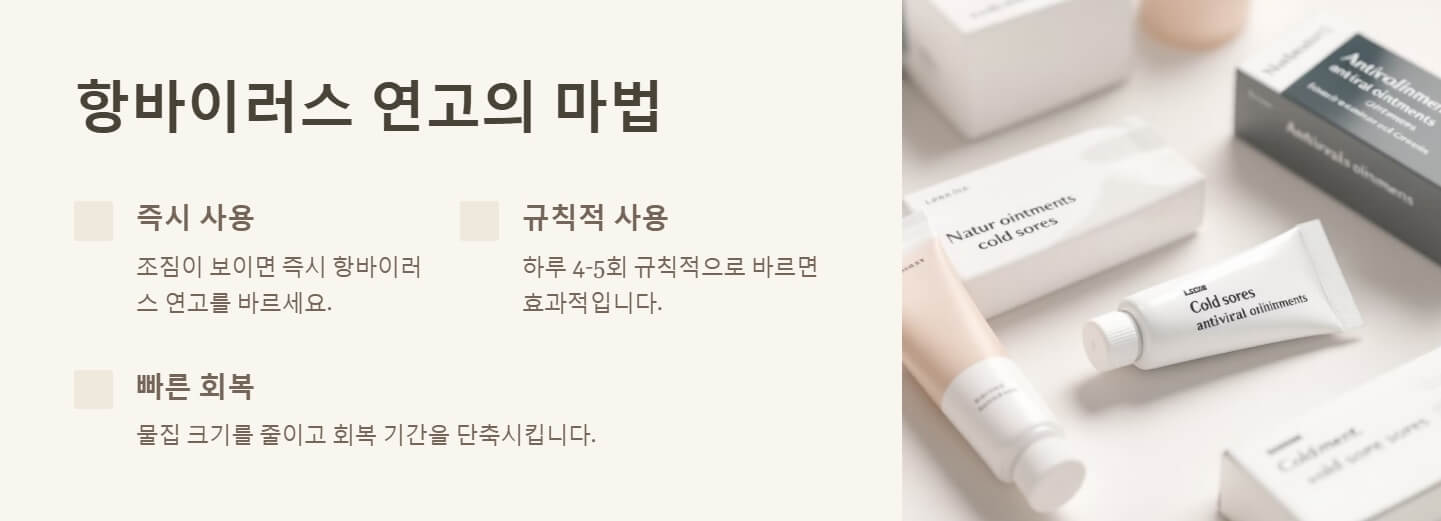 입술 물집 빨리 가라앉히는 방법