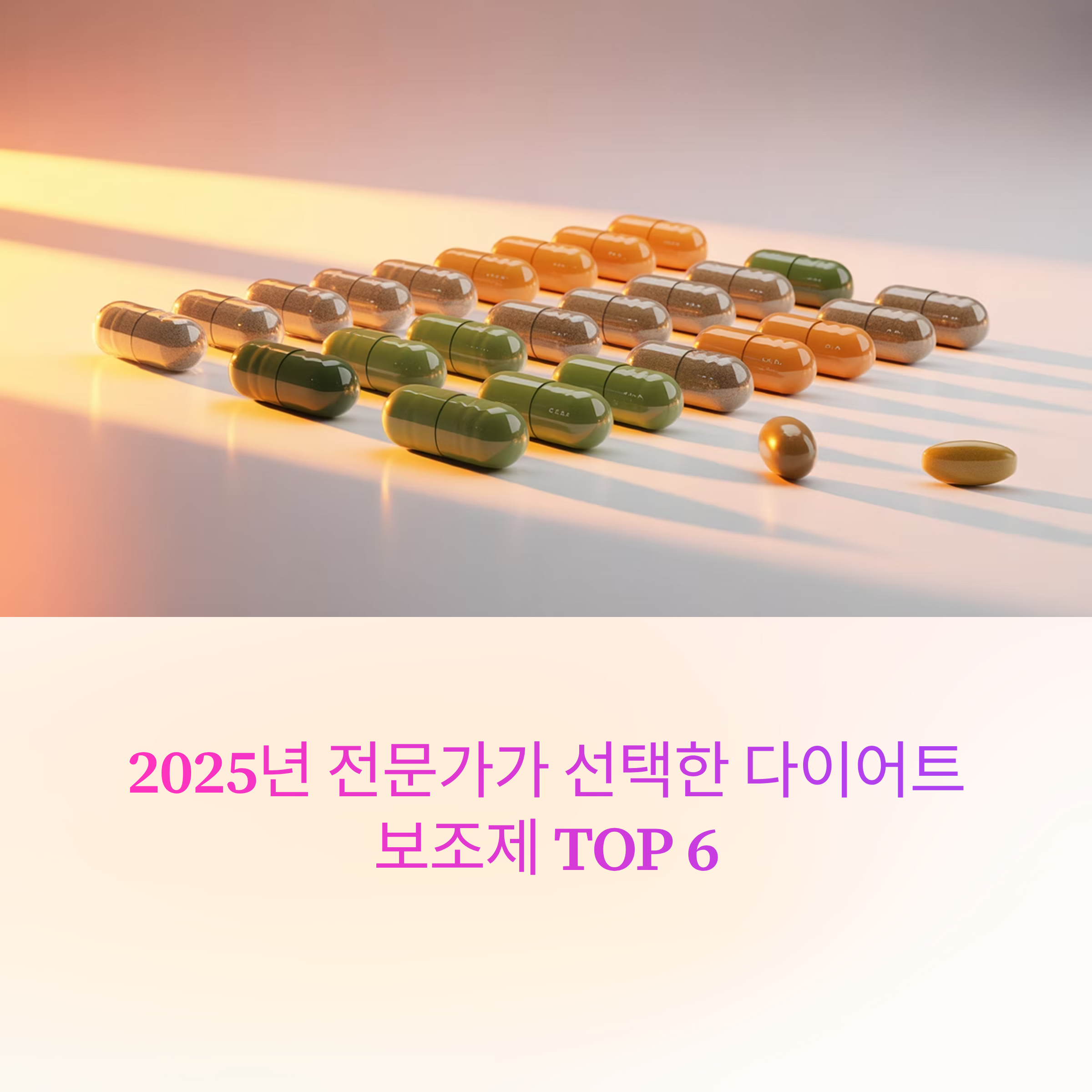 전문가가 선택한 다이어트 보조제