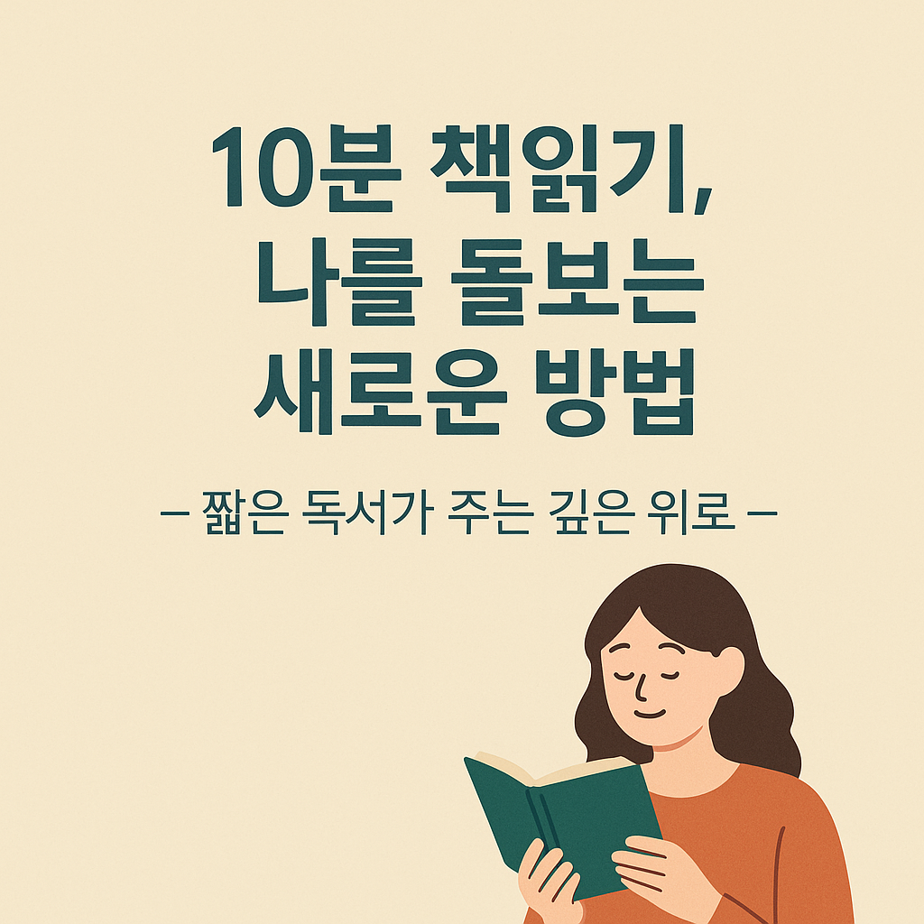 10분 책읽기, 나를 돌보는 새로운 방법