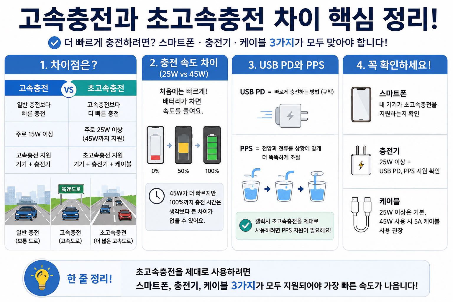 고속충전과 초고속충전 핵심 정리