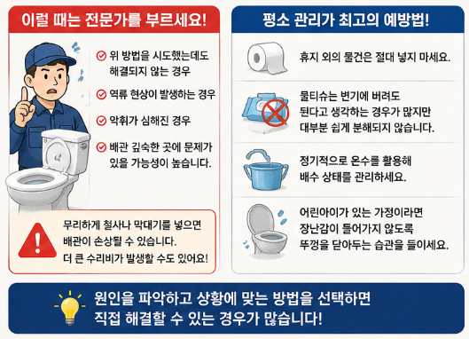 업체 부르기 전에 해보세요! 변기 뚫는법 막힘 원인 해결방법 전부알려드림4
