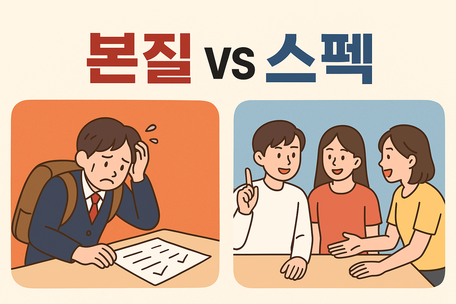 본질과 스펙이 교육에 미치는 영향, 한국 교육 vs 외국 교육, 우리는 무엇을 다를까?