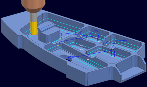 NX CAM 2D Wall Profiling 벽면 가공 설정 화면