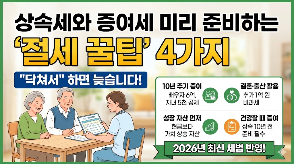 상속세와 증여세 미리 준비하는 실전 절세 꿀팁