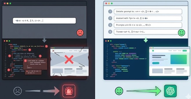 단순 지시형과 단계형 프롬프트 비교 및 AI 코딩 품질 향상 효과