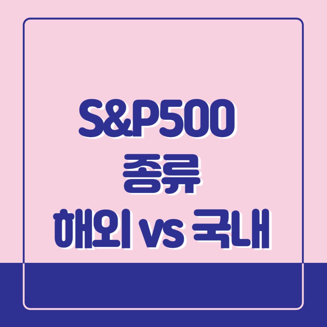S&amp;P500 비교분석