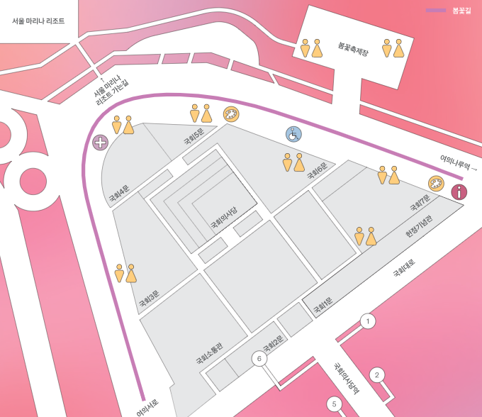 서울 여의도 윤중로 벚꽃축제. 축제장소, 축제기간, 축제행사 안내