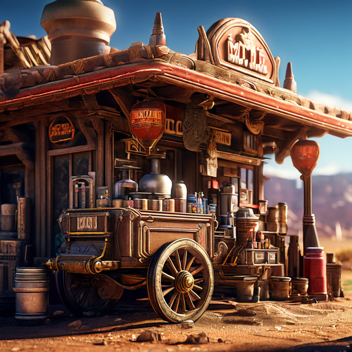 a gas station