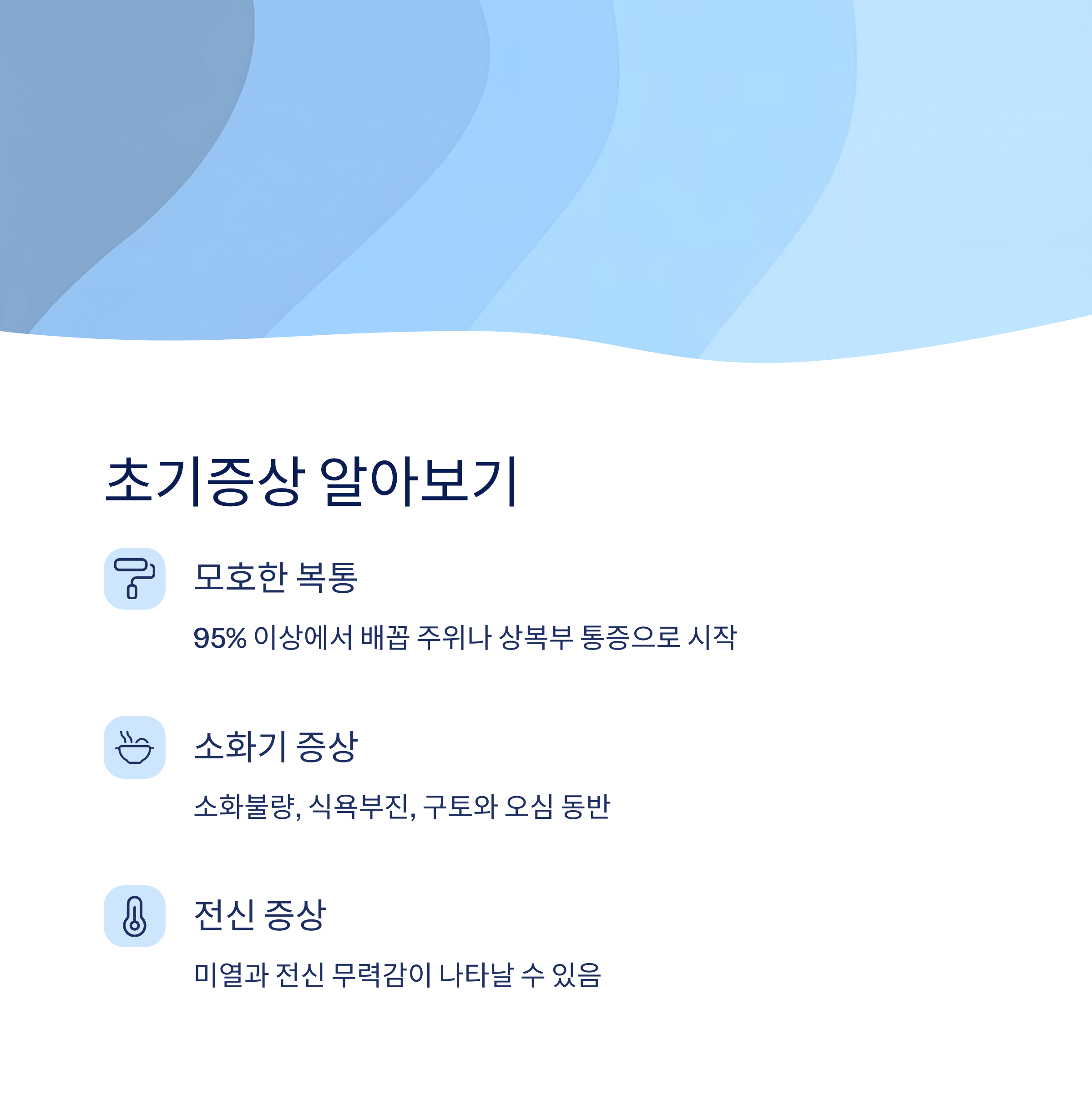 맹장염 초기증상