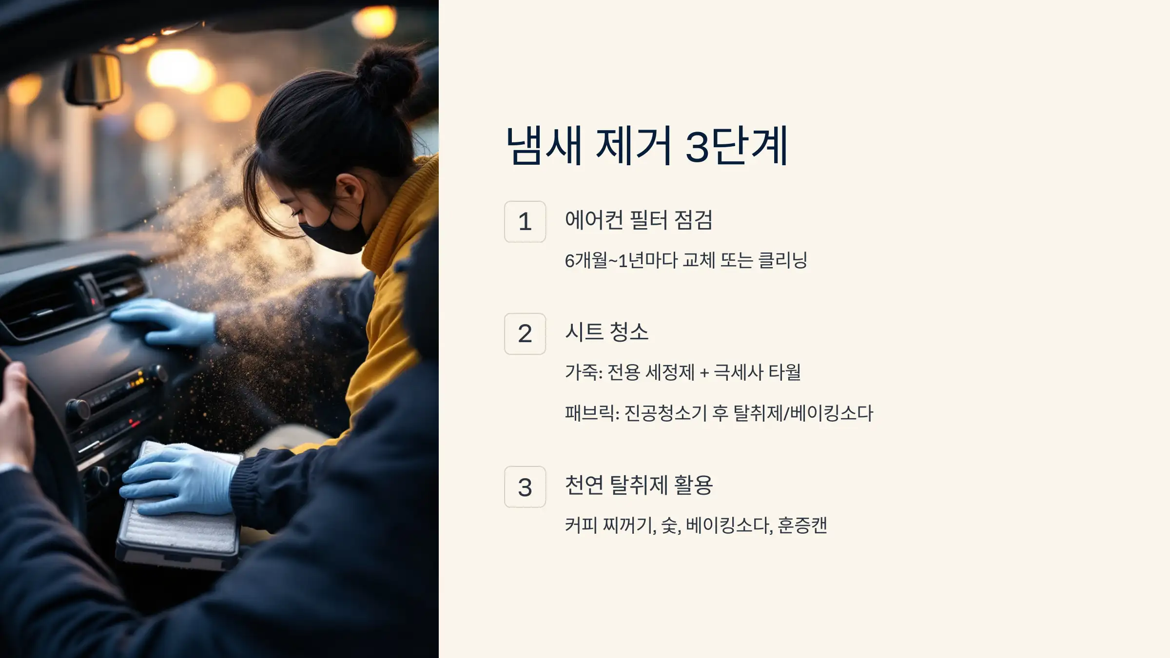 냄새 제거, 방향제보다 중요한 3단계