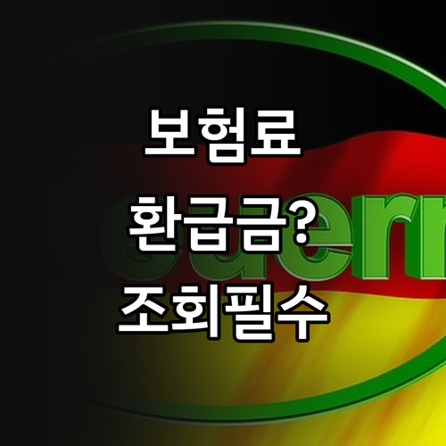 건강보험료 추가 납부와 환급금 기준 ..