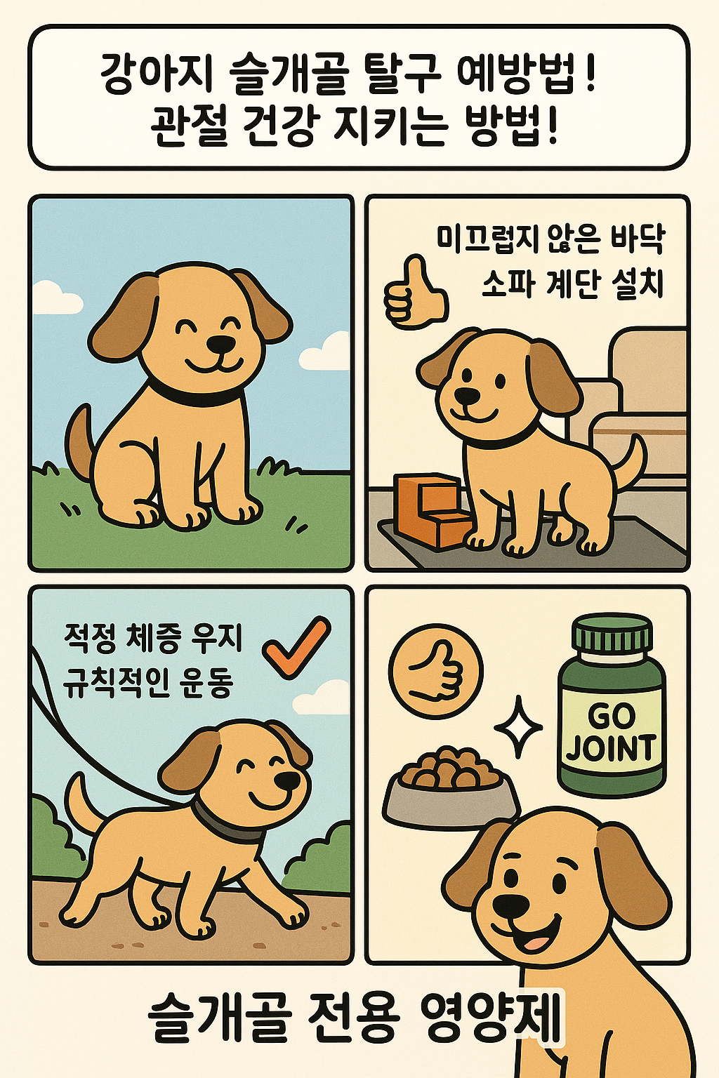 강아지 슬개골 탈구 예방법