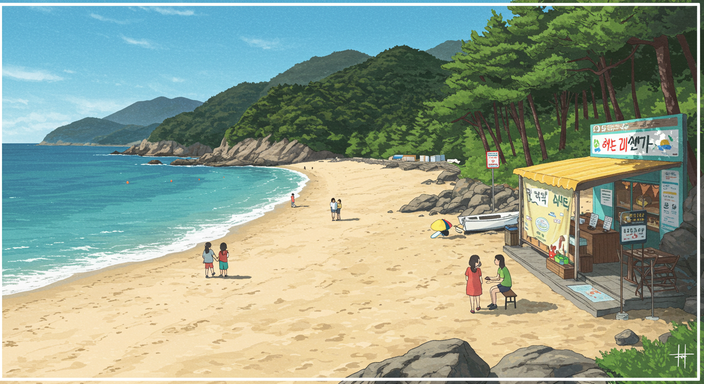 부산의 한적한 숨은 해수욕장이 특별한 이유