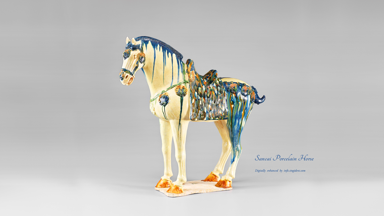 15 삼채 말 C - Sancai Porcelain Horse 말배경화면