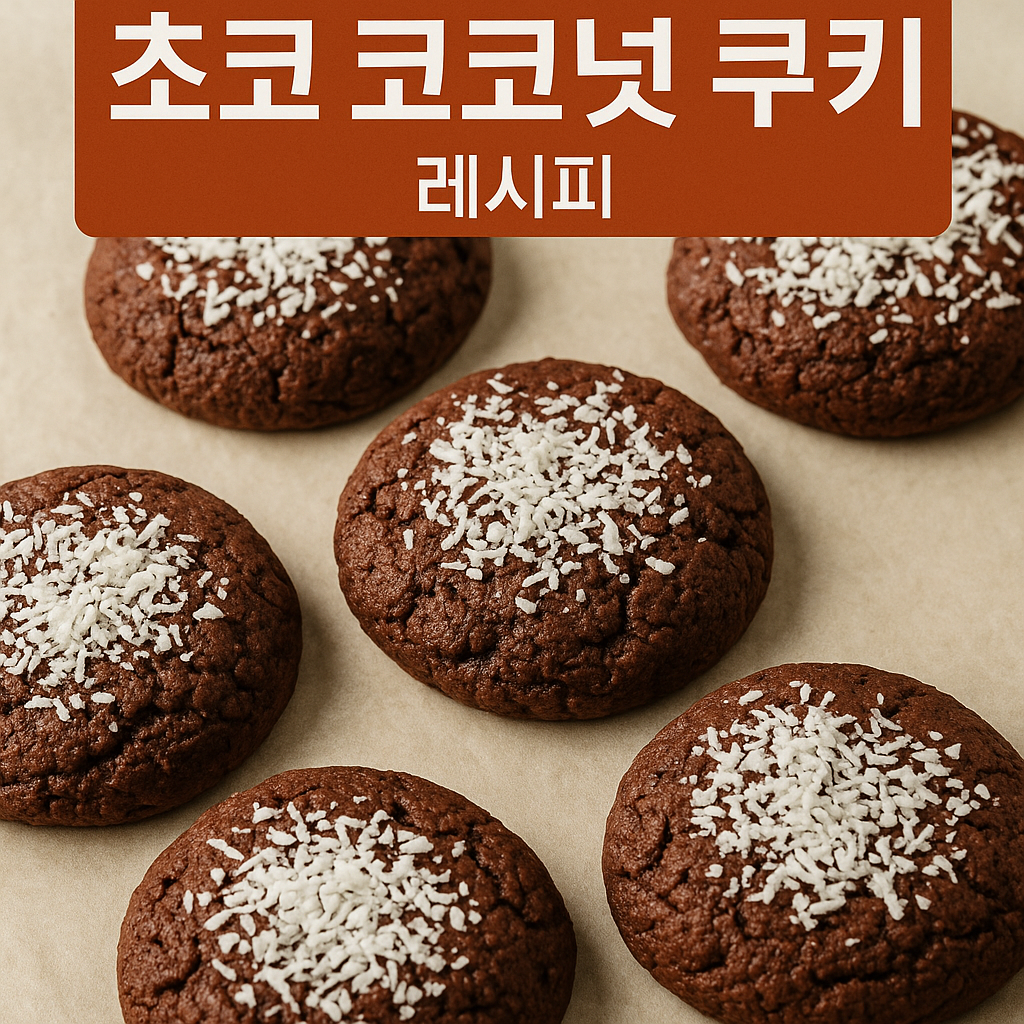 초코 코코넛 쿠키 레시피