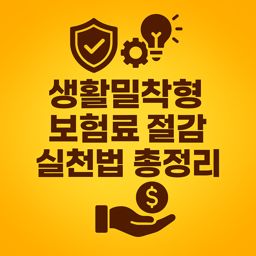 생활밀착형 보험료 이미지