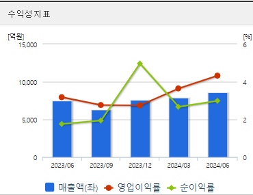 대한전선 주가 전망 수익성지표 (1004)