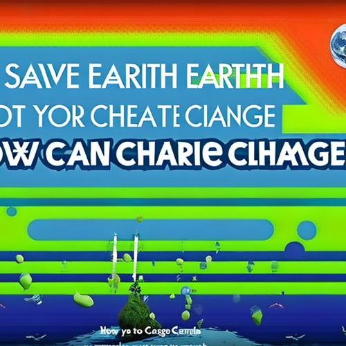 지구를 지켜라! 기후변화 대응, 나에게도 가능한 방법