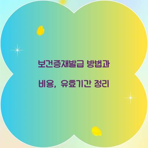 보건증재발급